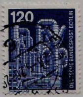 Berlin Poste Obl Yv:467 Mi:503 Chemieanlage (cachet Rond) - Used Stamps
