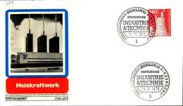 Berlin Poste Obl Yv:468 Mi:504 Heizkraftwerk (TB Cachet à Date) Fdc Berlin 14-11-75 - 1971-1980