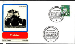 Berlin Poste Obl Yv:465 Mi:501 Traktor (TB Cachet à Date) Fdc Berlin 15-10-75 - 1971-1980