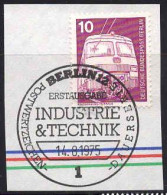 Berlin Poste Obl Yv:459 Mi:495 Triebzug Fdc 14-8-1975 Fragment (TB Cachet à Date) - 1971-1980