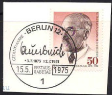 Berlin Poste Obl Yv:456 Mi:492 Ferdinand Sauerbruch Chirurgien (TB Cachet à Date) Sur Fragment - Gebraucht