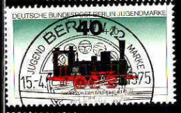 Berlin Poste Obl Yv:453 Mi:489 Jugendmarke Dampflok Der Baureihe 89 70-75 (TB Cachet Rond) - Gebruikt