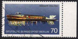 Berlin Poste Obl Yv:451 Mi:487 Motorschiff Moby Dick Bord De Feuille (cachet Rond) - Gebruikt