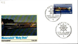 Berlin Poste Obl Yv:451 Mi:487 Motorschiff Moby Dick (TB Cachet à Date) Fdc Berlin 14-2-75 - 1971-1980