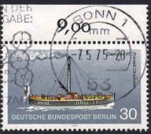 Berlin Poste Obl Yv:447 Mi:483 Dampfschiff Prinzeß Charlotte (TB Cachet Rond) Bord De Feuille - Gebraucht