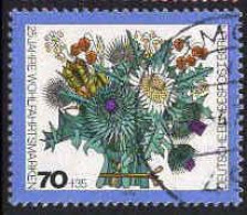 Berlin Poste Obl Yv:440 Mi:476 Wohlfahrtspflege Fleurs D'hiver (Beau Cachet Rond) - Usati