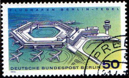 Berlin Poste Obl Yv:441 Mi:477 Flughafen Berlin-Tegel (TB Cachet Rond) - Gebraucht