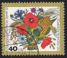 Berlin Poste Obl Yv:438 Mi:474 Wohlfahrtspflege Fleurs D’été (cachet Rond) - Oblitérés