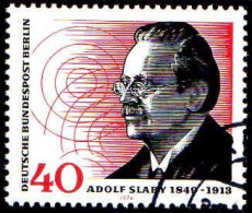Berlin Poste Obl Yv:435 Mi:467 Adolf Slaby Technicien De La Radio (Beau Cachet Rond) - Used Stamps