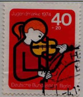 Berlin Poste Obl Yv:432 Mi:470 Jugendmarke La Musique (Beau Cachet Rond) - Usati