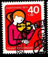 Berlin Poste Obl Yv:432 Mi:470 Jugendmarke La Musique (TB Cachet Rond) - Gebraucht