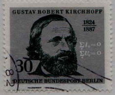 Berlin Poste Obl Yv:429 Mi:465 Gustav Robert Kirchhoff Physicien (Lign.Ondulées) - Gebruikt