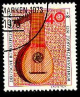 Berlin Poste Obl Yv:425 Mi:461 Wohlfahrtsmarke Laute 18.Jh (Beau Cachet Rond) - Used Stamps