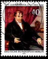 Berlin Poste Obl Yv:414 Mi:452 Ludwig Tieck Poète (TB Cachet Rond) - Gebraucht