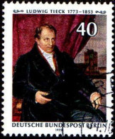 Berlin Poste Obl Yv:414 Mi:452 Ludwig Tieck Poète (Beau Cachet Rond) - Usados