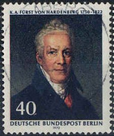 Berlin Poste Obl Yv:406 Mi:440 K.A. Fürst Von Hardenberg 1750-1822 (Chancelier) (cachet Rond) - Usados