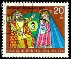Berlin Poste Obl Yv:405 Mi:441 Weihnachtsmarke La Sainte Famille (Beau Cachet Rond) - Usados