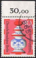 Berlin Poste Obl Yv:402 Mi:437 Wohlfahrtsmarke Echecs Reine Bord De Feuille (Beau Cachet Rond) - Gebraucht
