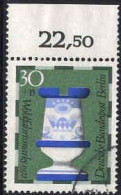 Berlin Poste Obl Yv:401 Mi:436 Wohlfahrtsmarke Echecs Tour Bord De Feuille (cachet Rond) - Used Stamps