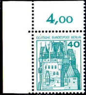 Berlin Poste N** Yv:499 Mi:535AI Burg Eltz (Coin De Feuille) - Unused Stamps