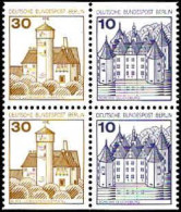 Berlin Poste N** Yv:496b-2 Glücksburg Ludwigstein-Werratal Paire - Unused Stamps