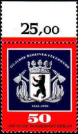 Berlin Poste N** Yv:487 Mi:523 125 Jahre Berliner Feuerwehr Bord De Feuille - Unused Stamps