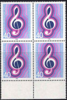 Berlin Poste N** Yv:486 Mi:522 Chorfest Des Deutschen Sängerbundes (Bloc De 4) - Unused Stamps