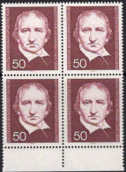 Berlin Poste N** Yv:446 Mi:482 Gottfried Schadow Sculpteur (Bloc De 4) - Unused Stamps