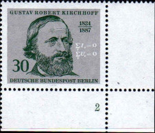 Berlin Poste N** Yv:429 Mi:465 Gustav Robert Kirchhoff Physicien Coin D.feuille - Nuevos