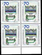 Berlin Poste N** Yv:426 Mi:462 Wohlfahrtsmarke Orgel 16.Jh Bloc De 4 - Unused Stamps