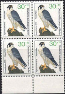 Berlin Poste N** Yv:408 Mi:443 Jugendmarke Wanderfalke Bloc De 4 Bord De Feuille - Unused Stamps