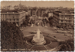 1953 Milano Panorama Dal Castello - Milano (Milan)