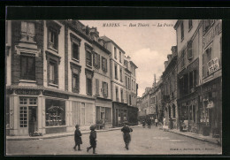 CPA Mantes, Rue Thiers, La Poste  - Autres & Non Classés