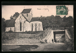 CPA Vaux, L`Eglise  - Other & Unclassified