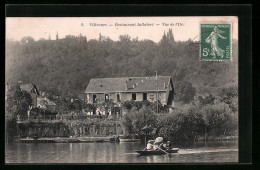 CPA Villennes, Restaurant Jallabert, Vue De I`lle  - Autres & Non Classés