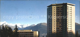 11896337 Crans-Montana La Tour De Supercrans Et Vue Sur Le Weisshorn Crans-sur-S - Other & Unclassified