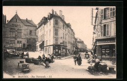 CPA Mantes, Rue Nationale  - Autres & Non Classés