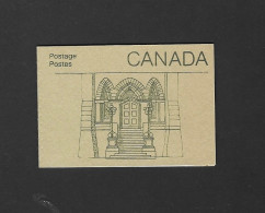 Canada 1987 CTO Doors To Library Of Parliament 50c Booklet - Gebraucht