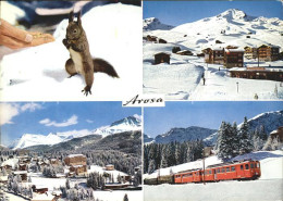 11891277 Arosa GR Eichhoernchen Untersee Weisshorn Rhaetische Bahn Arosa - Autres & Non Classés