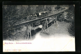 AK Rigi-Bahn, Bergbahn Auf Der Schnurtobelbrücke  - Altri & Non Classificati