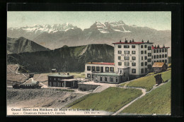 AK Rochers De Naye, Grand Hotel Et La Dent Du Midi, Bergbahn  - Other & Unclassified