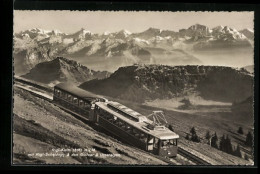 AK Rigi-Kulm, Bergbahn Mit Rigi-Scheidegg Und Glarner  - Altri & Non Classificati