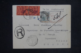MAURICE -  Enveloppe En Recommandé Pour La France En 1903 Avec Cachet De Ligne Maritime - L 152456 - Mauricio (...-1967)