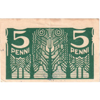 Estonie, 5 Penni, 1919-1920, Undated (1919), KM:39a, SUP+ - Estland