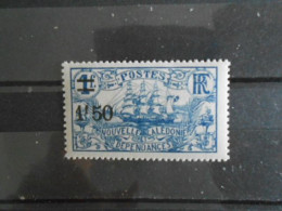 NOUVELLE-CALEDONIE YT 135 VOILIER  1f50 S.1f. Bleu* - Neufs