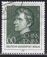 Berlin Poste Obl Yv:598 Mi:637 Achim Von Arnim Romancier (Beau Cachet Rond) (Thème) - Escritores