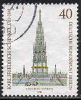 Berlin Poste Obl Yv:601 Mi:640 Karl Friedrich Schinkel Kreuzberg-Denkmal (cachet Rond) (Thème) - Monumenten