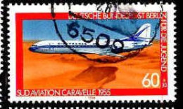 Berlin Poste Obl Yv:580 Mi:619 Für Die Jugend Sud Aviation Caravelle 1955 (cachet Rond) (Thème) - Vliegtuigen