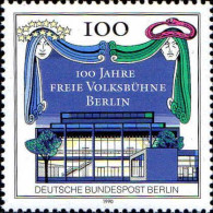 Berlin Poste N** Yv:827 Mi:866 100.Jahre Freie Volksbühne Berlin (Thème) - Théâtre