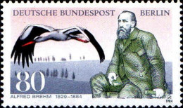 Berlin Poste N** Yv:683 Mi:722 Alfred Brehm Ornithologue (Thème) - Storks & Long-legged Wading Birds